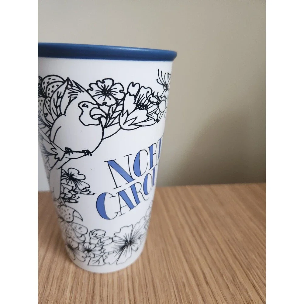 Starbucks North Carolina Ceramic Travel Mug 12oz No Lid